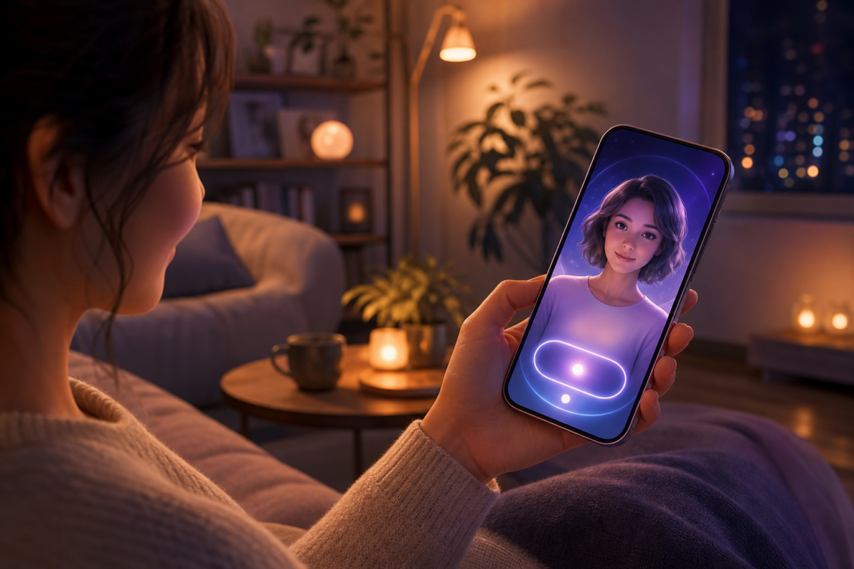 AI companion illustration for girlfriendgpt review 2026